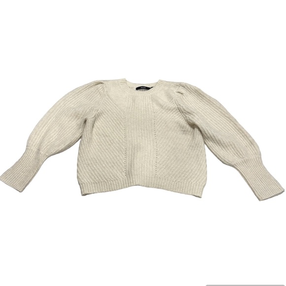 Vero Moda Sweaters - Vero Moda XL white ivory chunky knit sweater pullover long sleeve mohair cozy